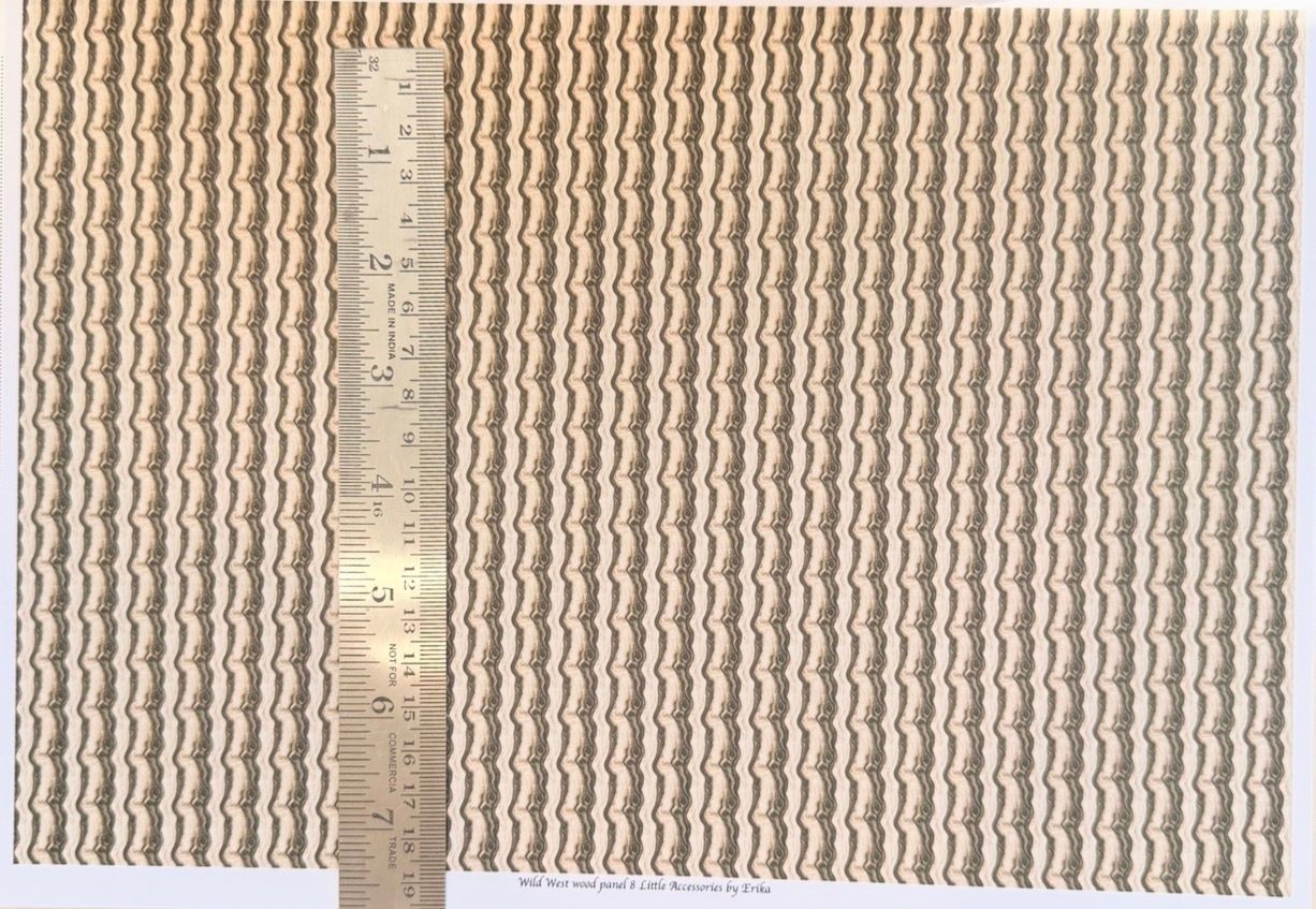 Wallpaper FLOORING  wild west wood panel 8 - 1/48 scale