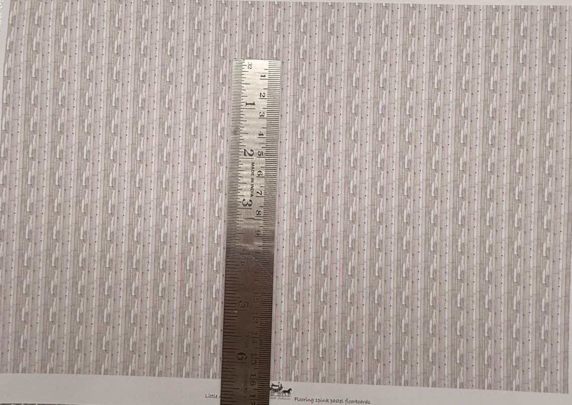 Wallpaper FLOORING  1 pink pastel floorboards. 1/48 scale