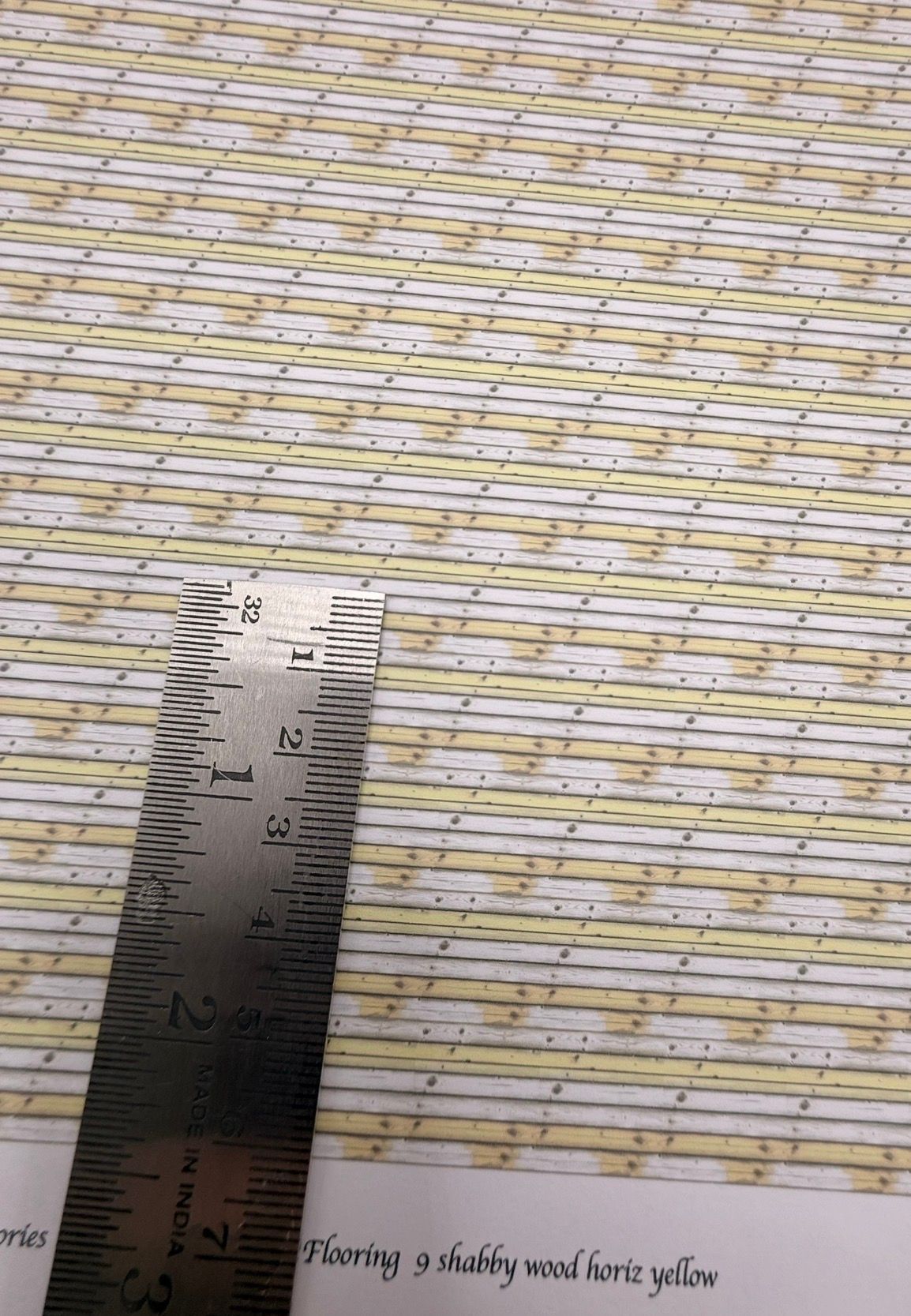 Wallpaper FLOORING 9 shabby wood horizontal yellow