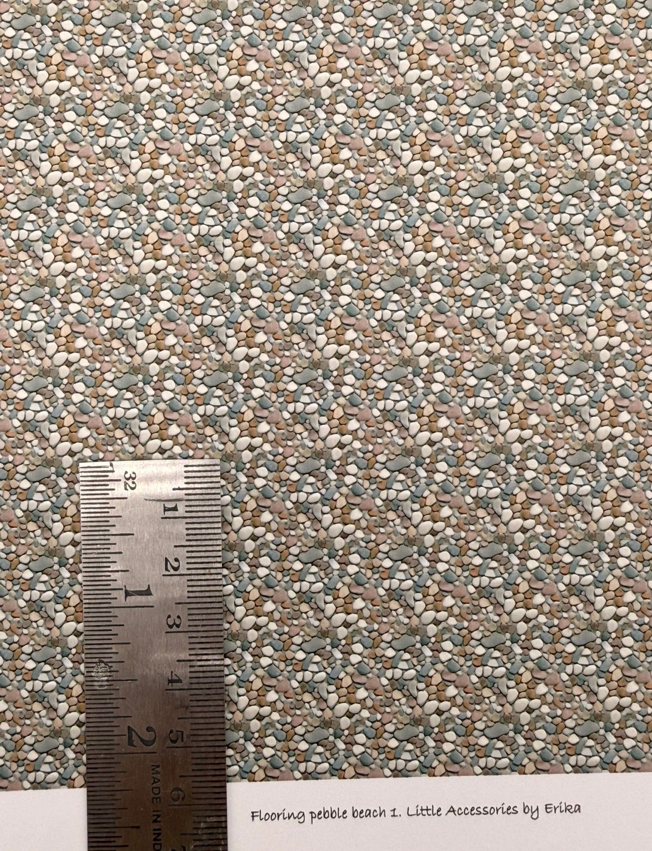 Wallpaper FLOORING pebble beach 1 - 1/48 scale