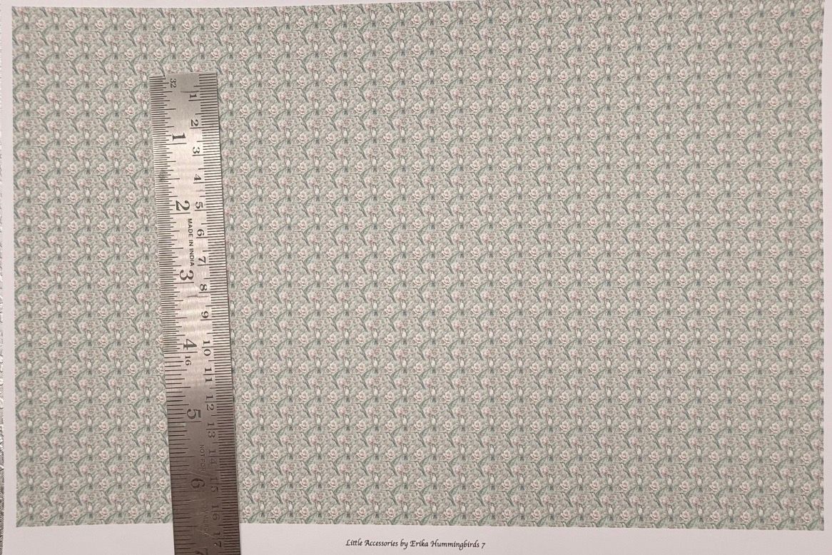 Wallpaper/fabric. Birds 1. - 1/48 scale