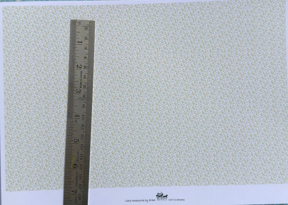 Wallpaper/fabric./carpet WM 2 lemons. 1/48 scale