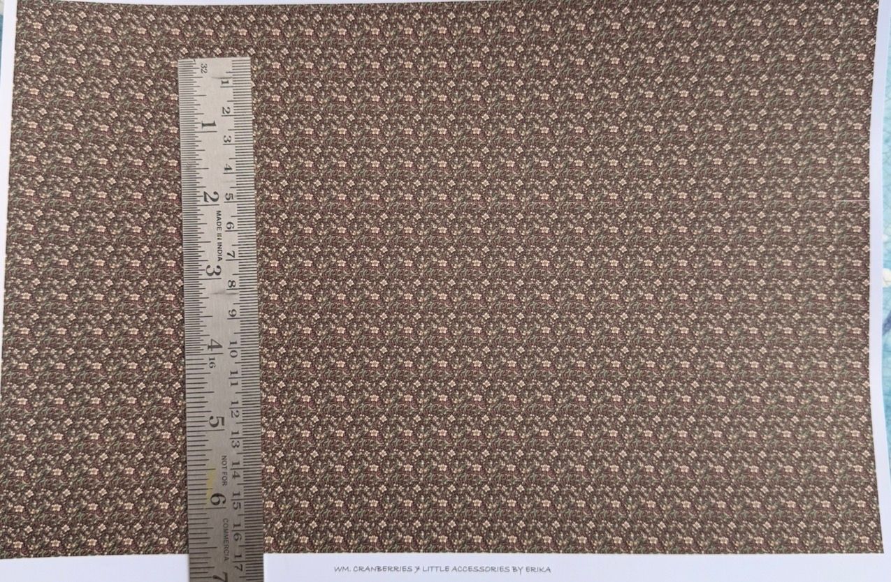 Wallpaper/fabric/ carpet  WM cranberries 7 - 1/48 scale