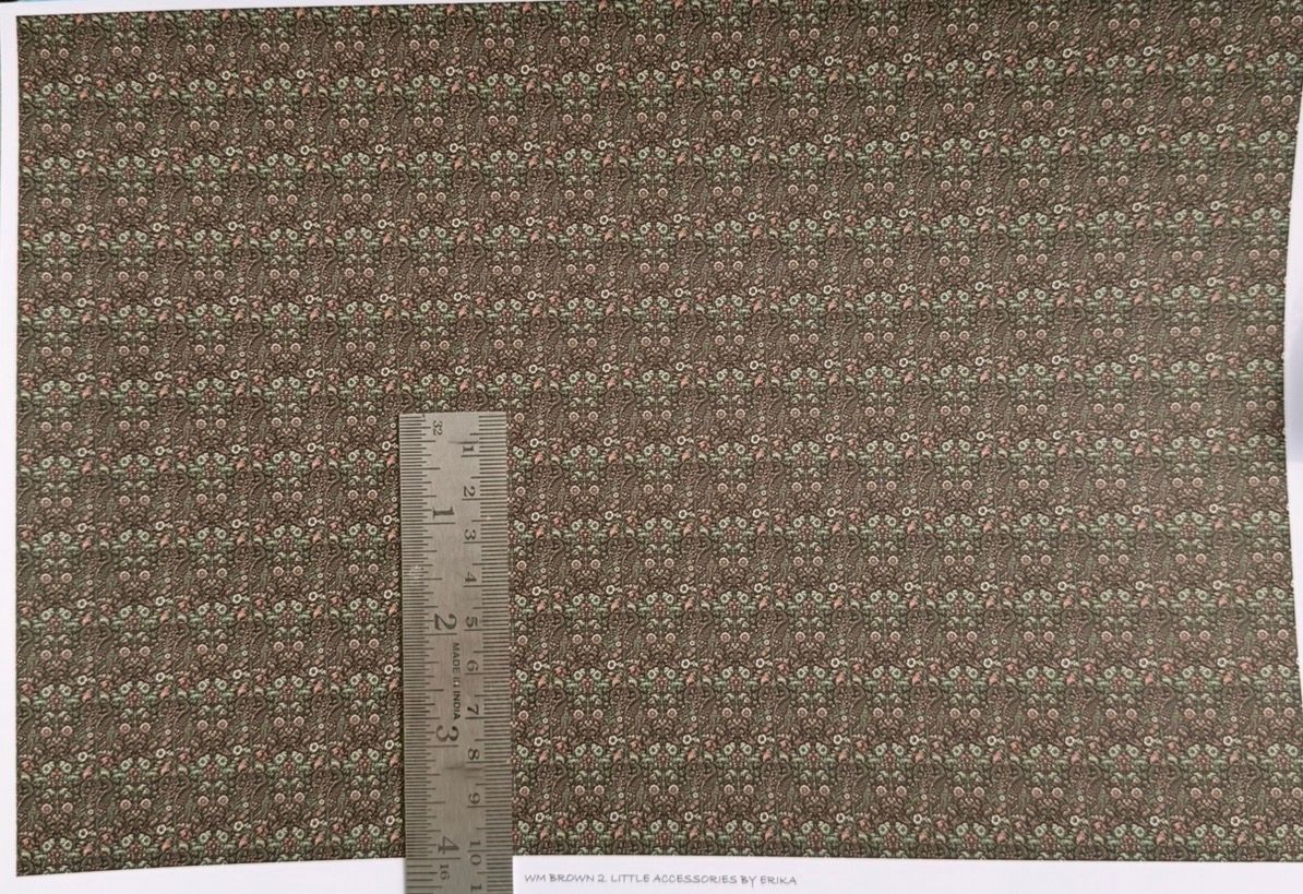 Wallpaper/fabric/carpet. WM Brown 2 - 1/48 scale