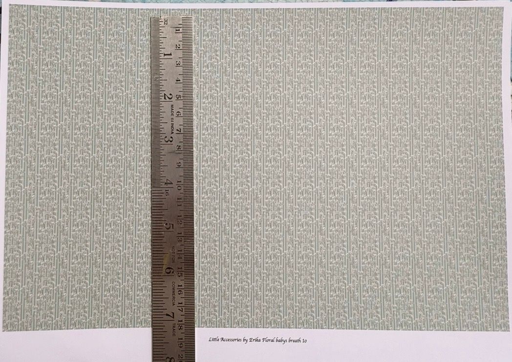 Wallpaper/fabric/carpet WM floral babies breath  10 - 1/48 scale