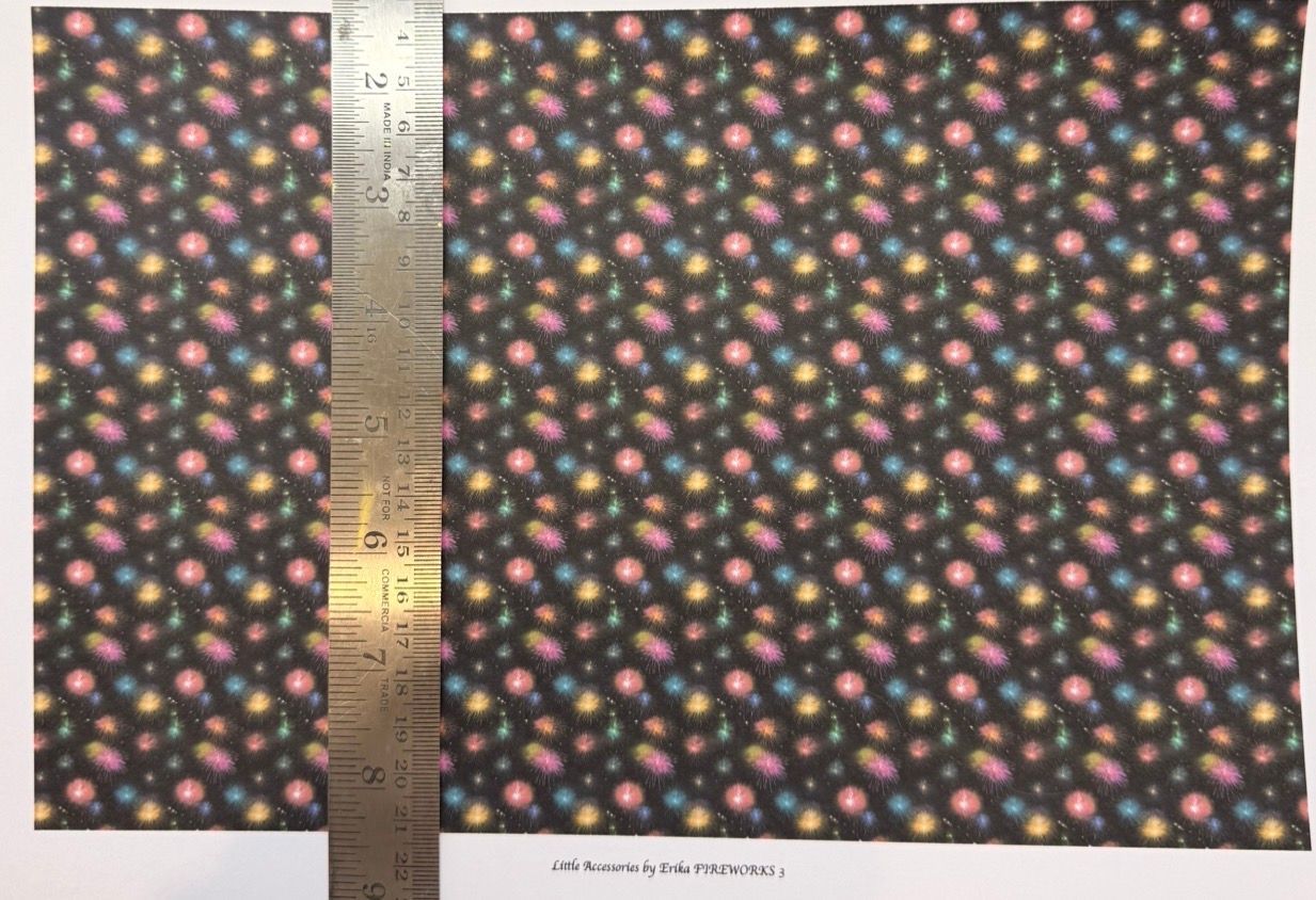 Wallpaper/fabric/carpet. Fireworks 3 - 1/48 scale