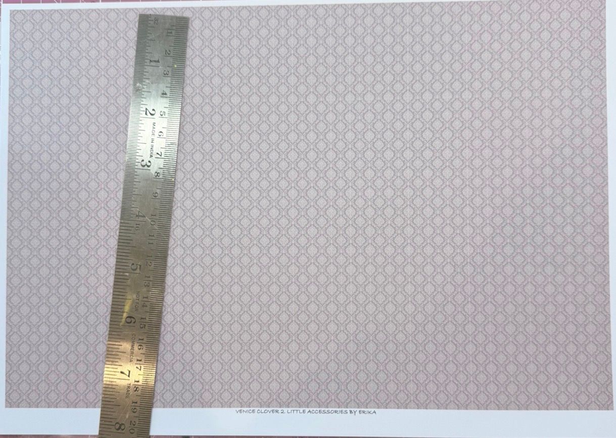 Wallpaper/fabric.Venice clover 2  - 1/48 scale