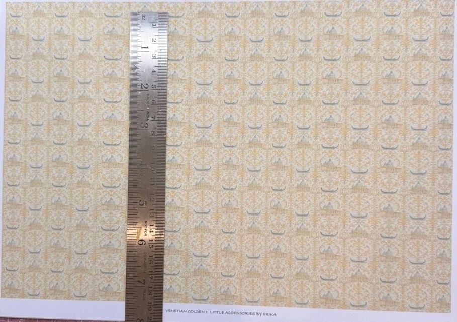 Wallpaper/fabric. Venetian Golden 2 - 1/48 scale