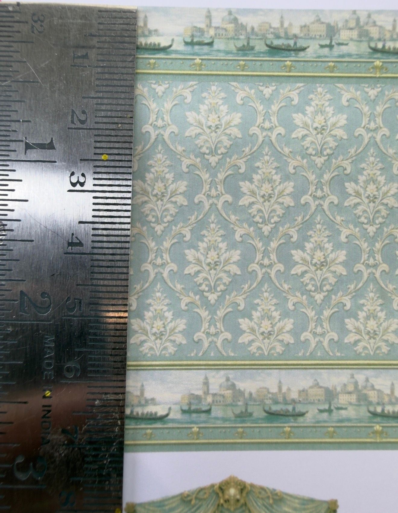 Wallpaper/fabric/carpet. SET venice 6 - 1/48 scale