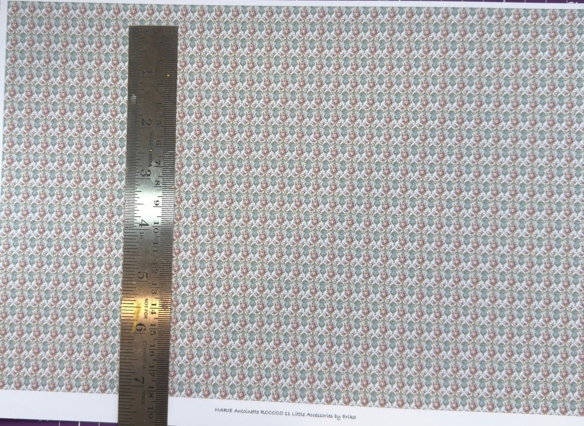 Wallpaper/fabric/carpet - Rococo 11. - 1/48 scale