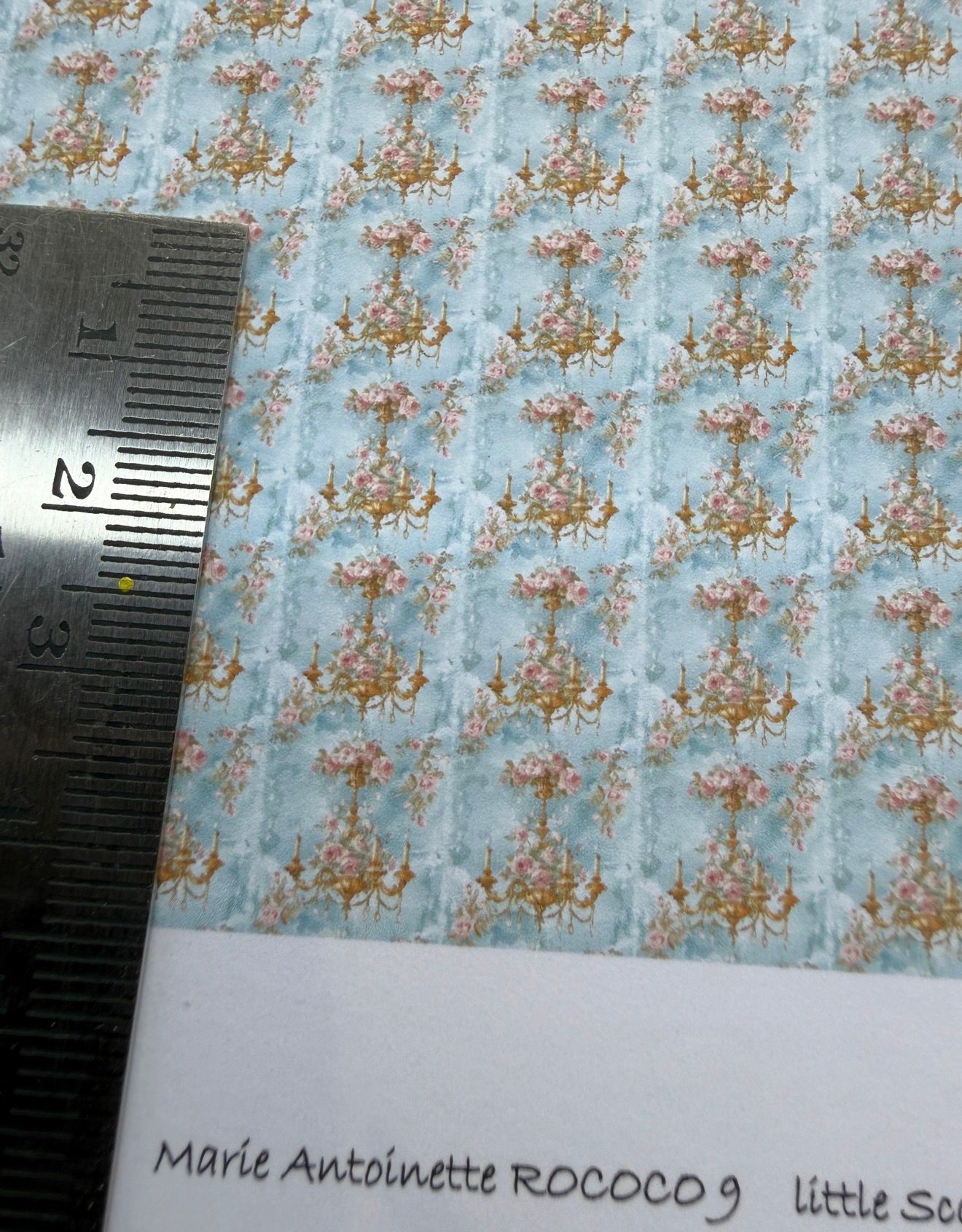 Wallpaper/fabric/carpet Rococo 7 -1/48 scale