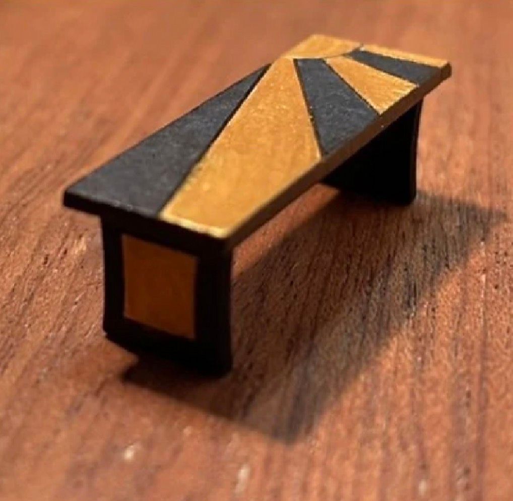 ART DECO coffee table 1/48 scale