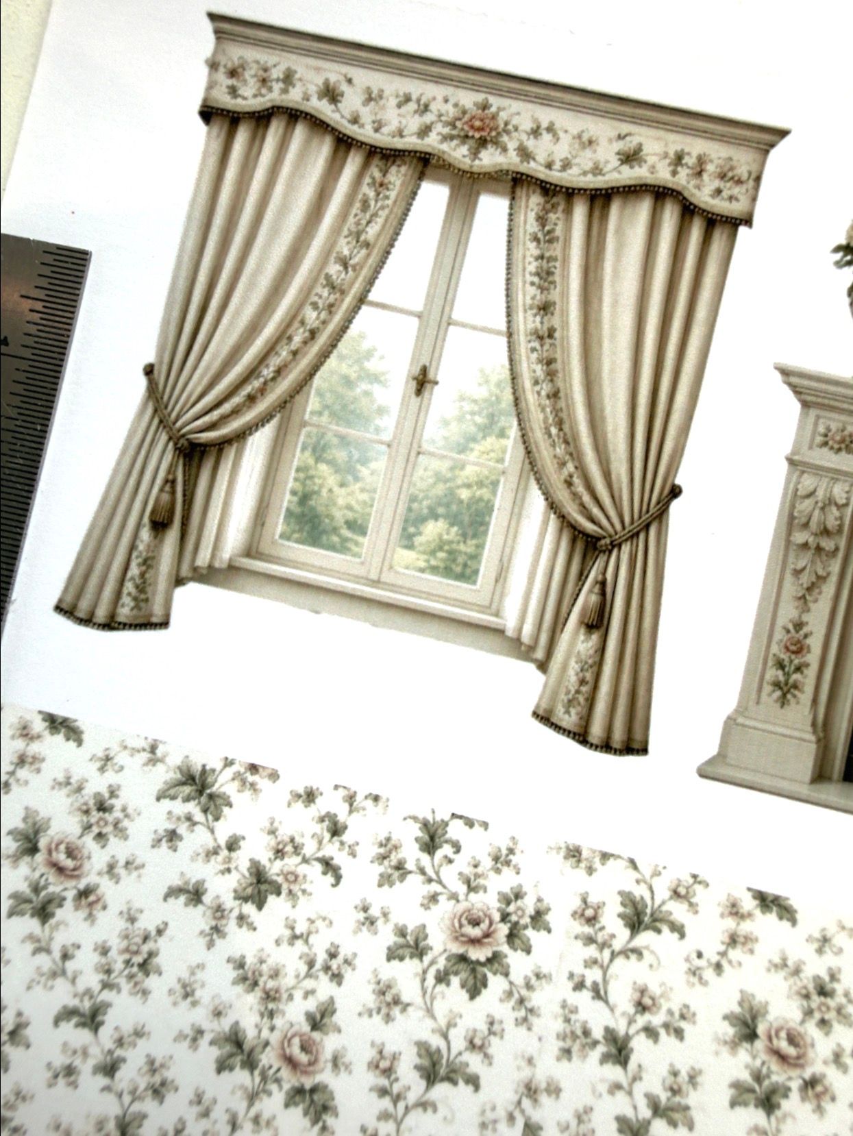 SET Wallpaper Verona Juliet's bedroom 3. 1/48 scale