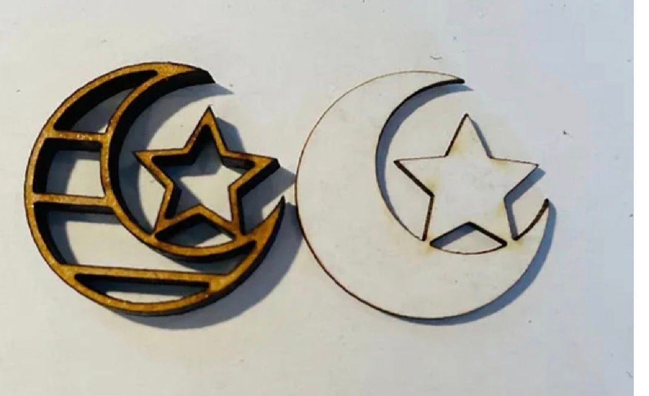 MOROCCAN MOON & STAR WALL SHELVES  1/48 scale KIT