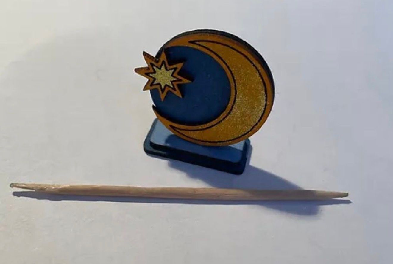 MOROCCAN MOON  & STARS FLOOR STANDING LAMP 1/48 scale KIT