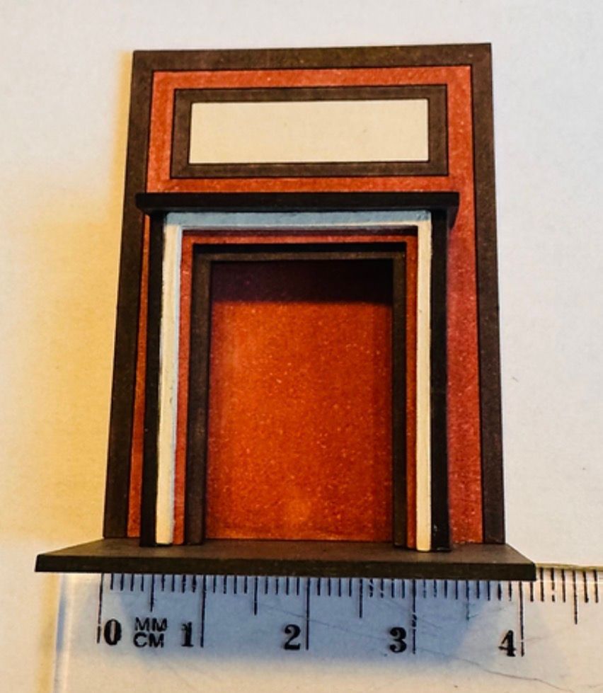 MODERN FIREPLACE SURROUND 1/48 scale KIT