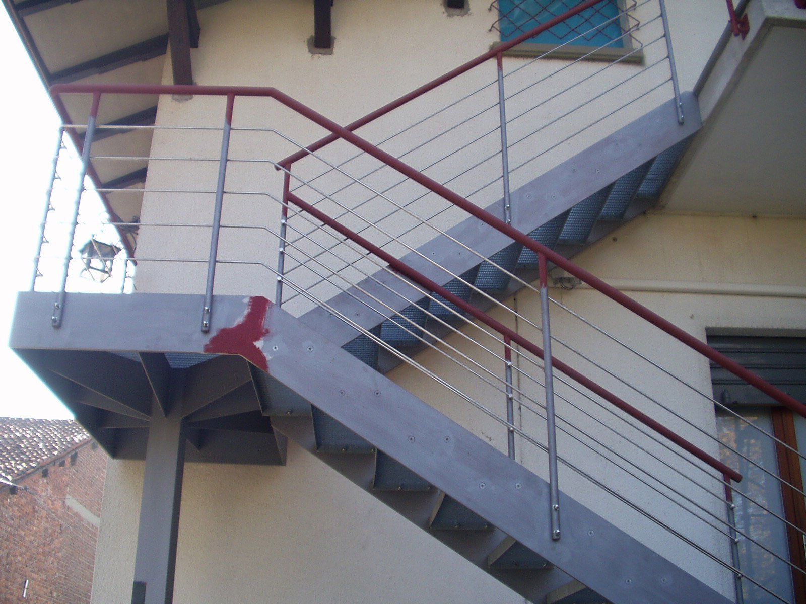 scala antincendio in ferro