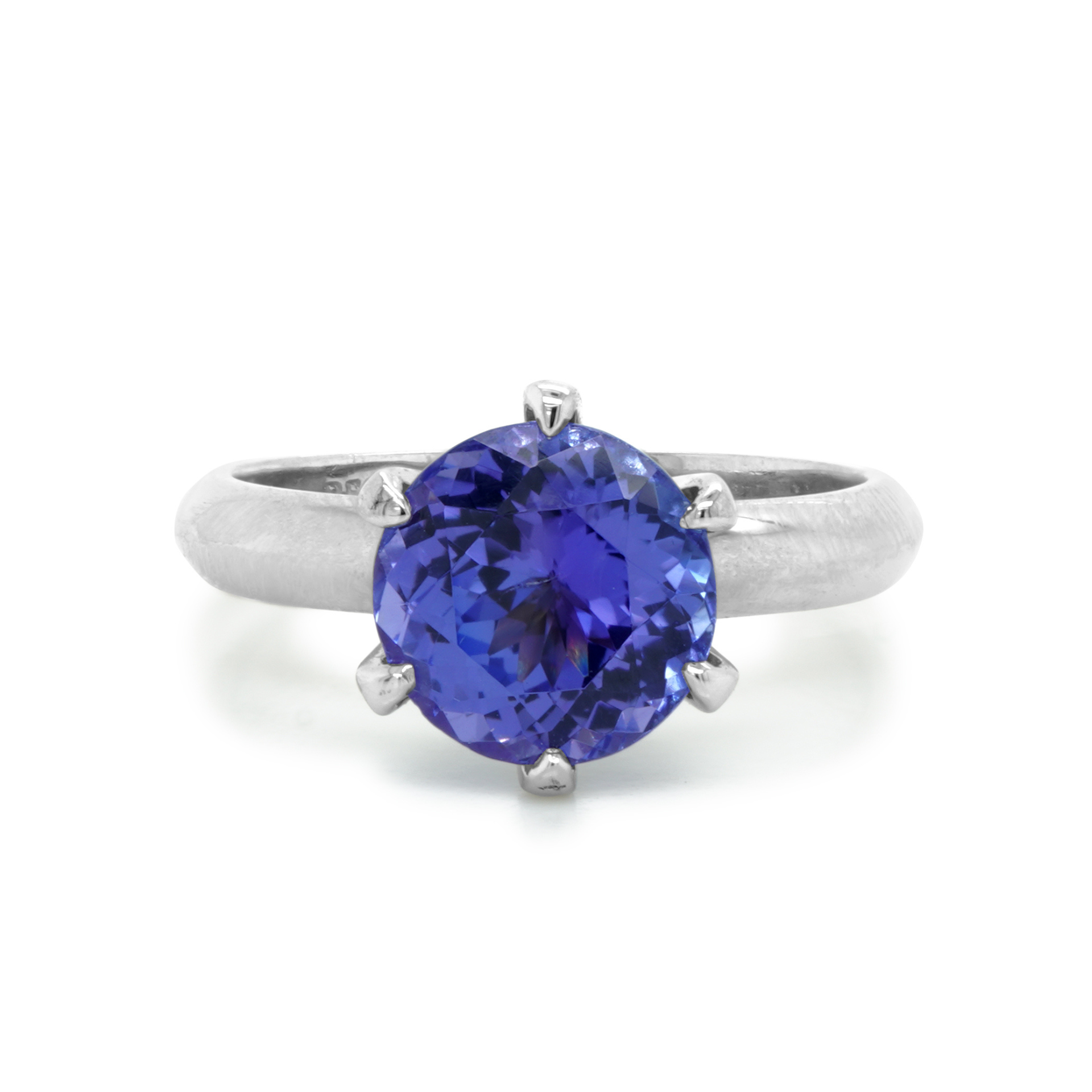 Tanzanite and Platinum Solitaire ring Tanzanite and Platinum Solitaire ring — Deer Honey Jewellery