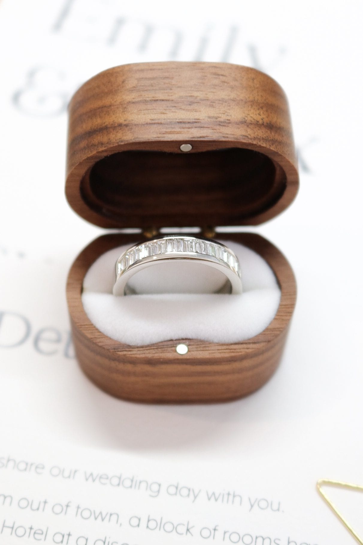 Baguette Cut Diamond Ring in a Box — Burleigh, QLD — Deer Honey Jewellery