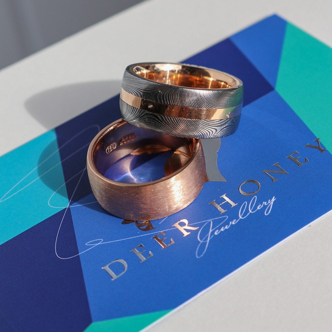 Elegant 18K Rose Gold Band — Burleigh, QLD — Deer Honey Jewellery