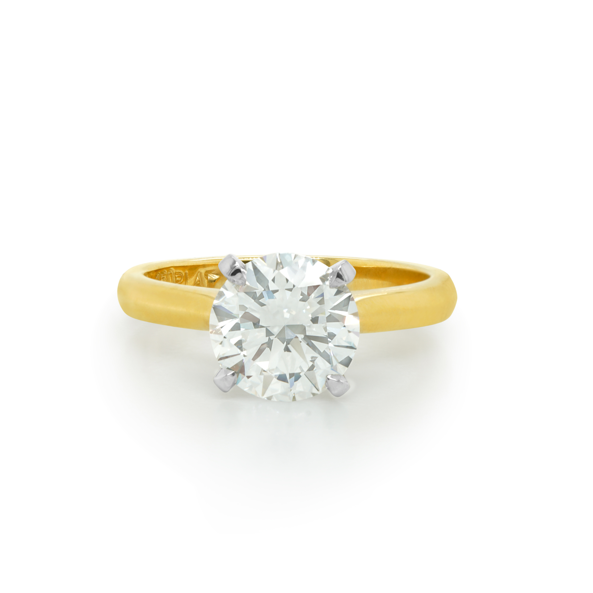 2.01ct Diamond Ring in 18K Gold
and Platinum