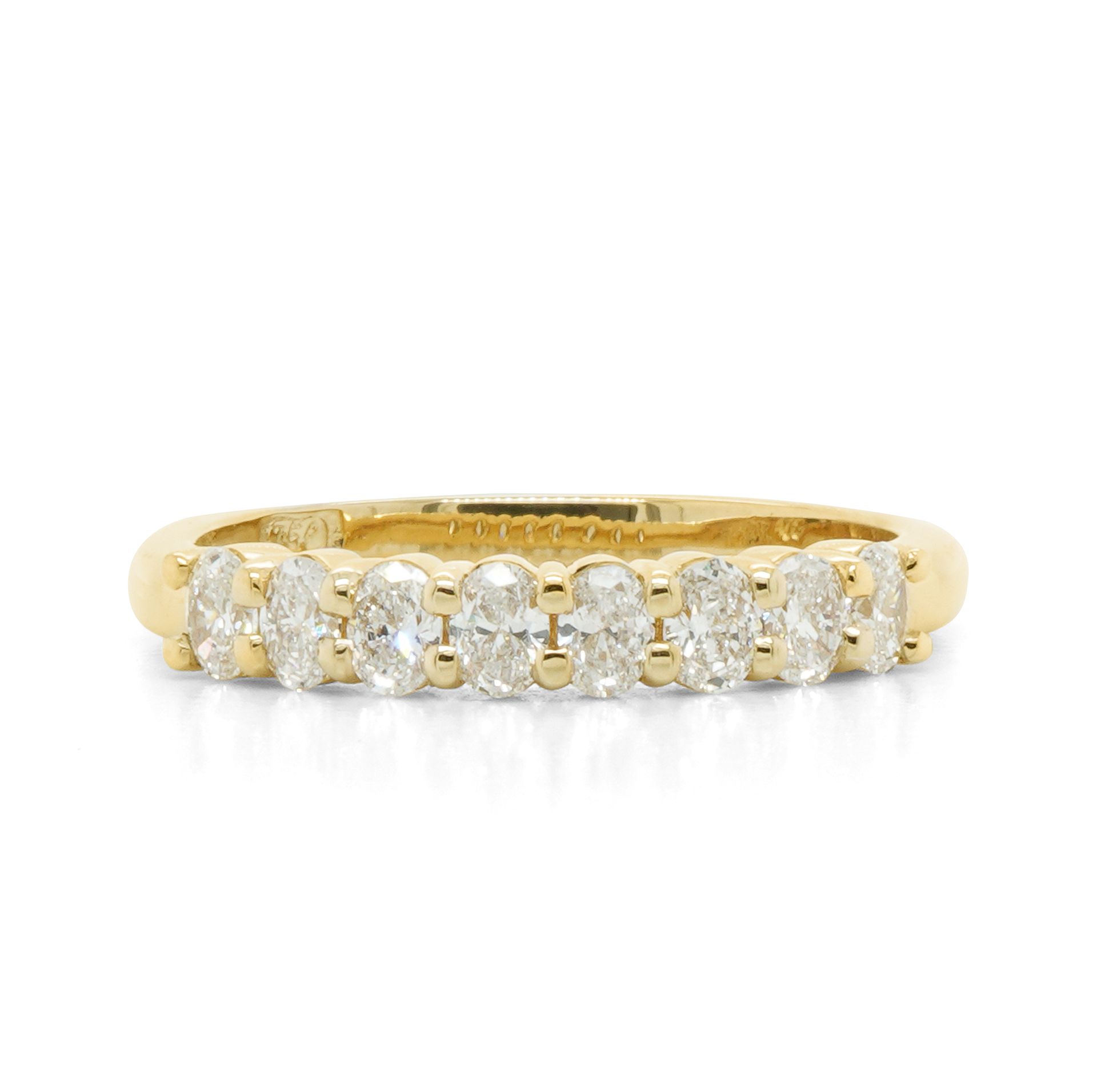 Yellow Gold Half Eternity Diamond Ring — Burleigh, QLD — Deer Honey Jewellery