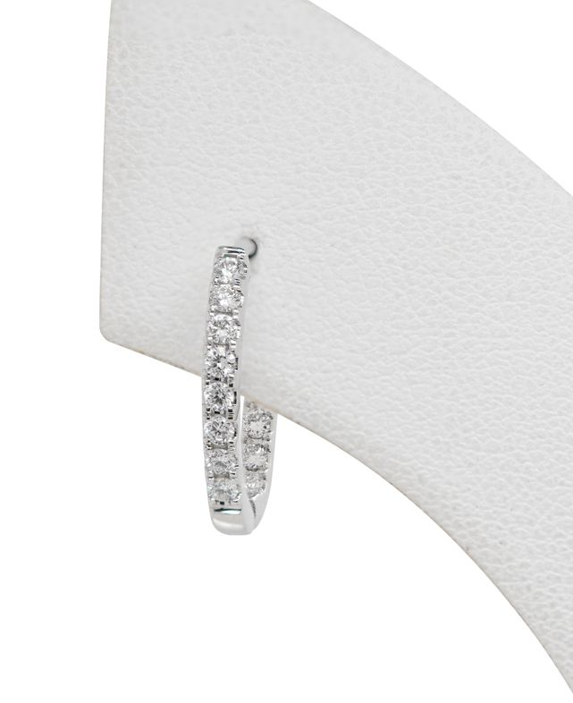 platinum and rose gold, diamond and ruby earrings — Burleigh, QLD — Deer Honey Jewellery