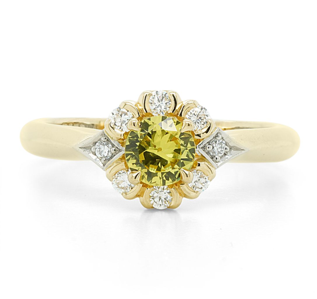 yellow sapphire ring— Burleigh, QLD — Deer Honey Jewellery