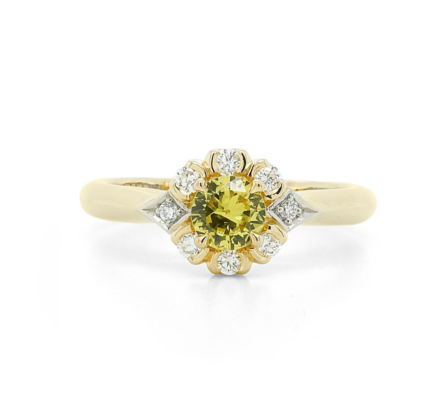 yellow australian Sapphire Ring — Burleigh, QLD — Deer Honey Jewellery