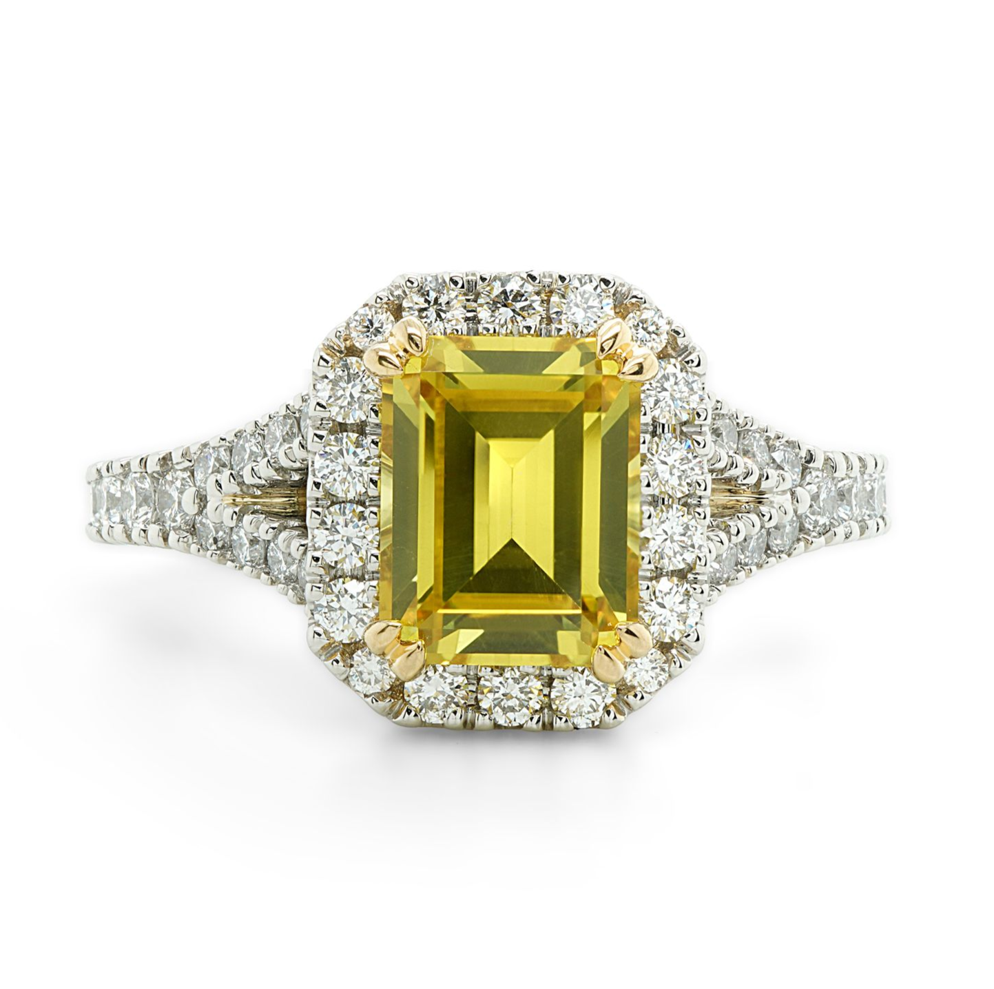 Yellow Sapphire and Diamond Ring — Burleigh, QLD — Deer Honey Jewellery