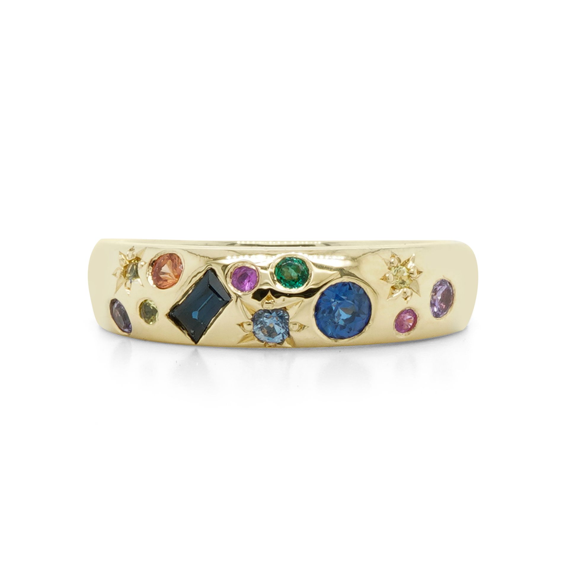 multicolour Sapphire Ring — Burleigh, QLD — Deer Honey Jewellery