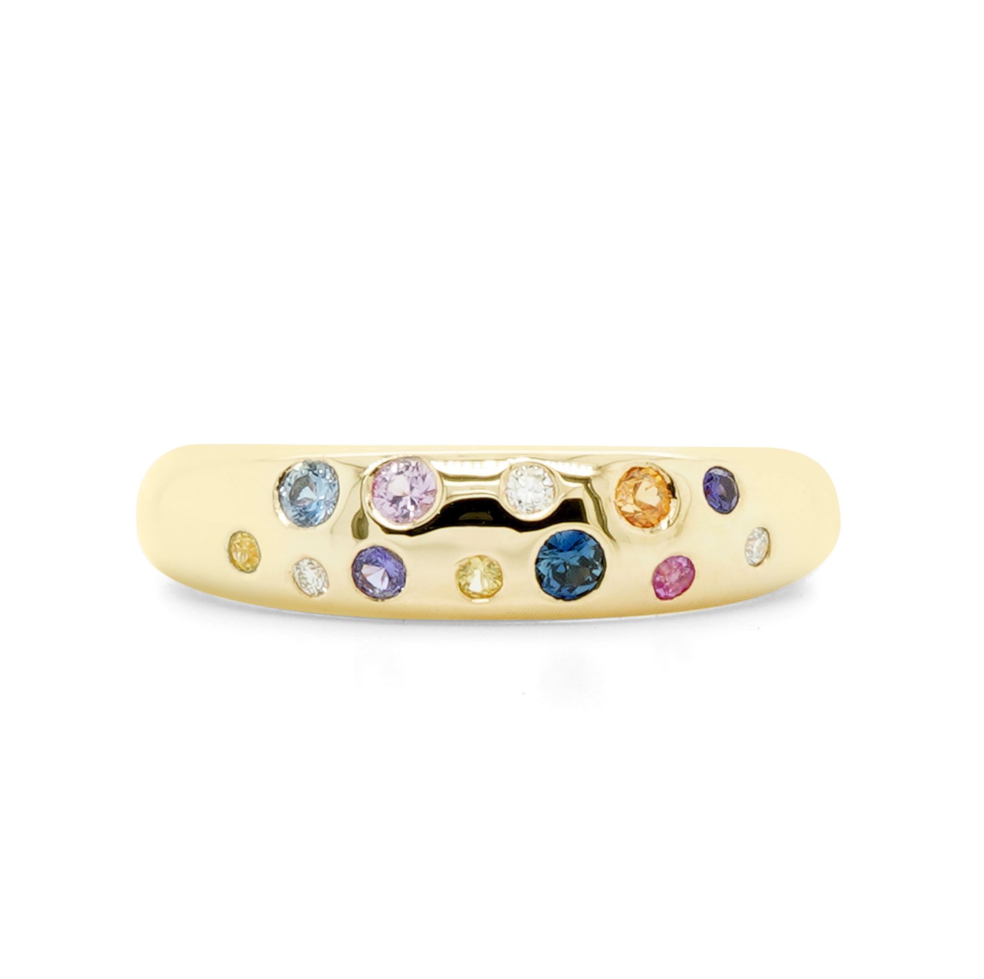rainbow round sapphire — Burleigh, QLD — Deer Honey Jewellery