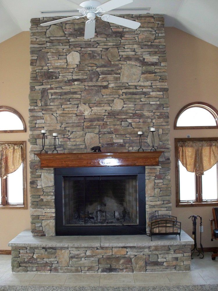 Custom stone fireplace - fireplace installation in Middletown, NJ