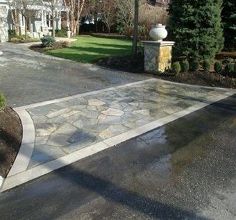 Natural Stone Driveway Apron - Masonry in Middletown, NJ