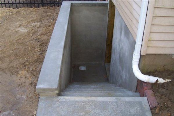 Cement Basement Stairwell - Masonry in Middletown, NJ