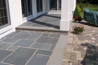 Blue stone patio - residential masonry in Middletown, NJ