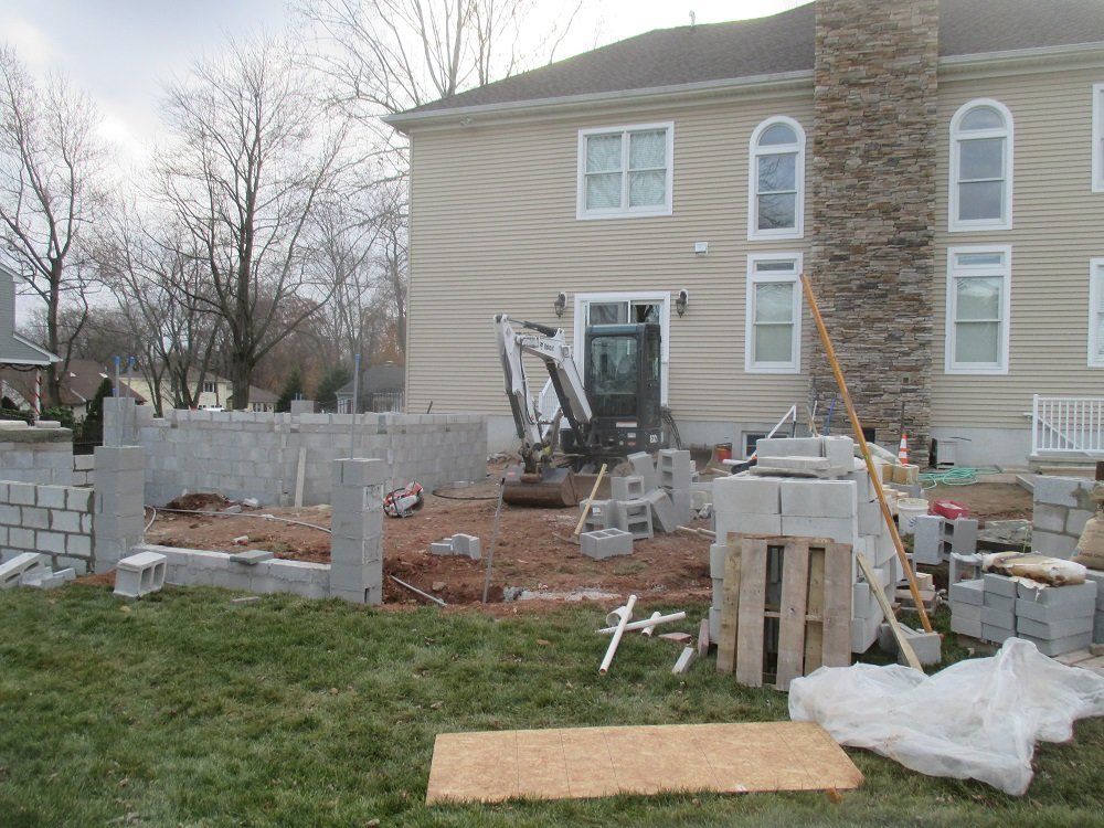 outdoor living space construction - custom masonry in Middletown, NJ