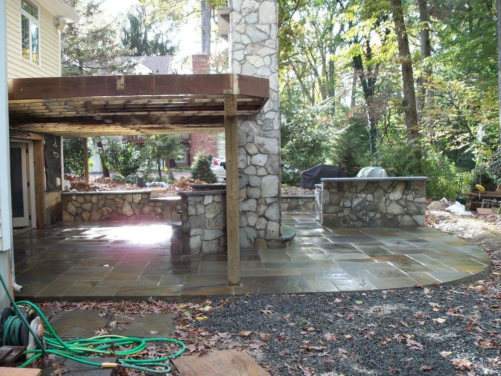 Custom outdoor kitchen area - custom outdoor living areas in Middletown, NJ