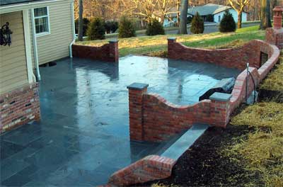 Residential Brick and Stone Patio - Masonry in Middletown, NJ