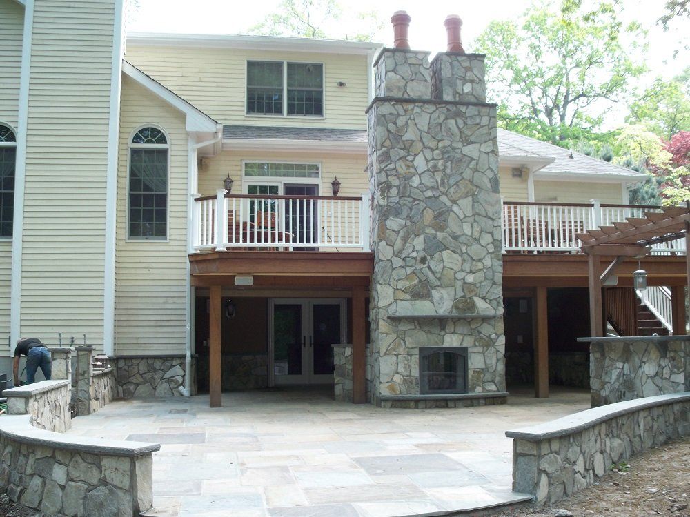 custom built outdoor living area - residential masonry contractor in Middletown, NJ