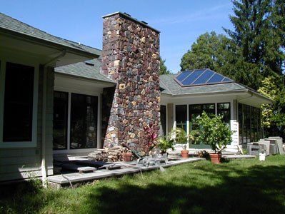 custom stone chimney -