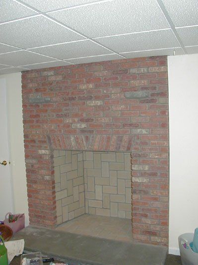 brick fireplace - fireplace remodeling in Middletown, NJ