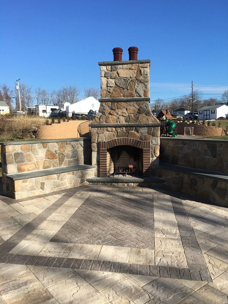 outdoor fireplace - outdoor fireplace construction in Middletown, NJ