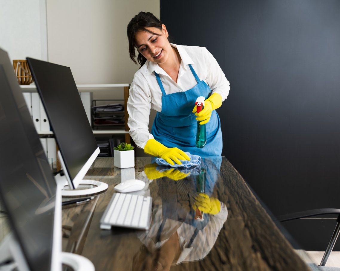business office specialist cleaning