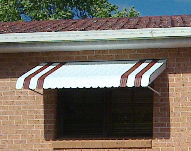 fixed steel awnings