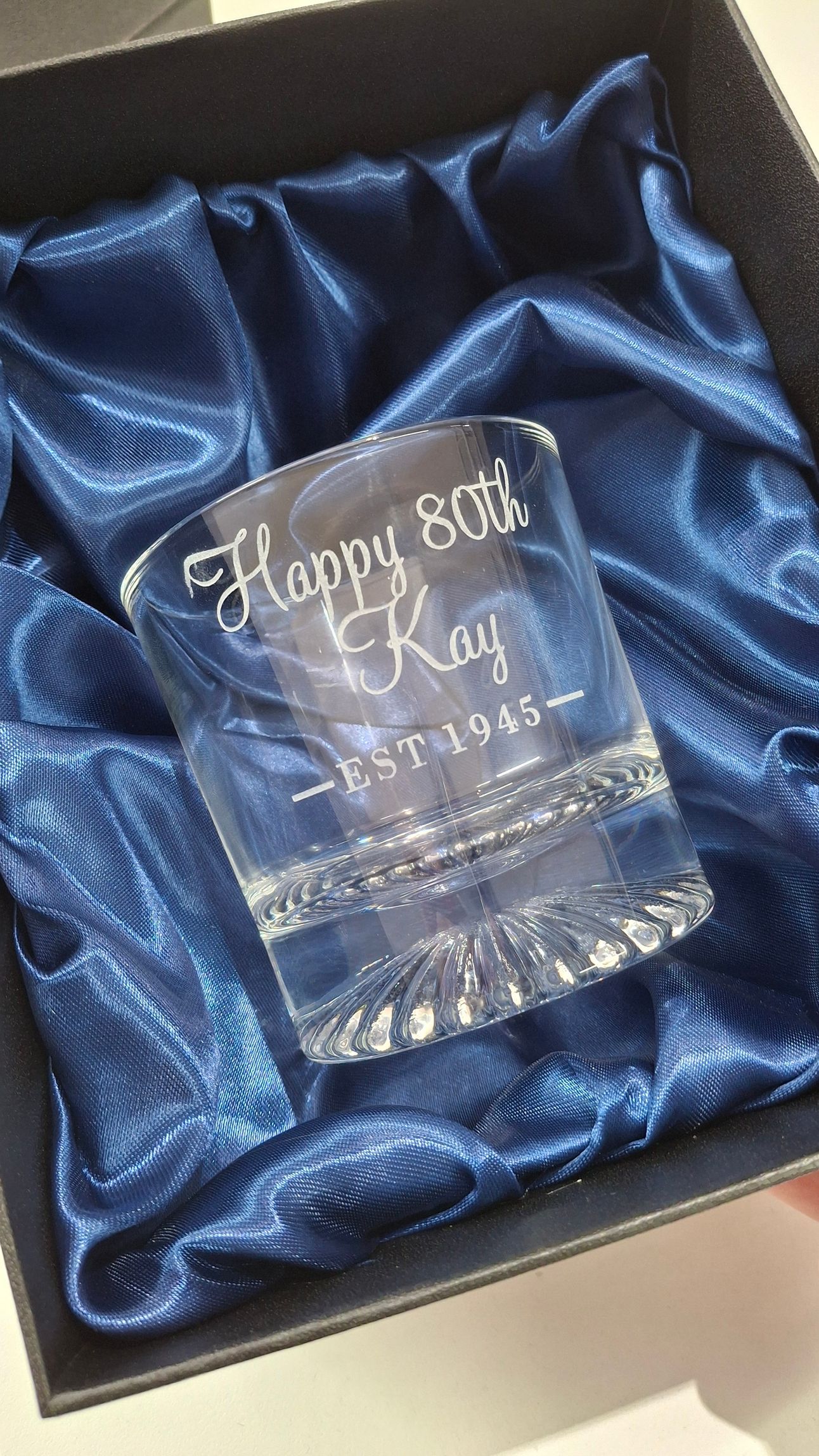 A Glass Mug That Has A Birthday Message — NMTG Engraving in Austinmer, NSW