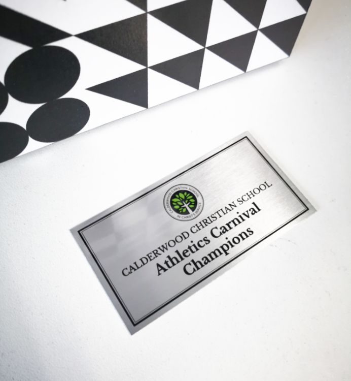 A Metal Plaque For Athletics School Carnival — NMTG Engraving in Austinmer, NSW