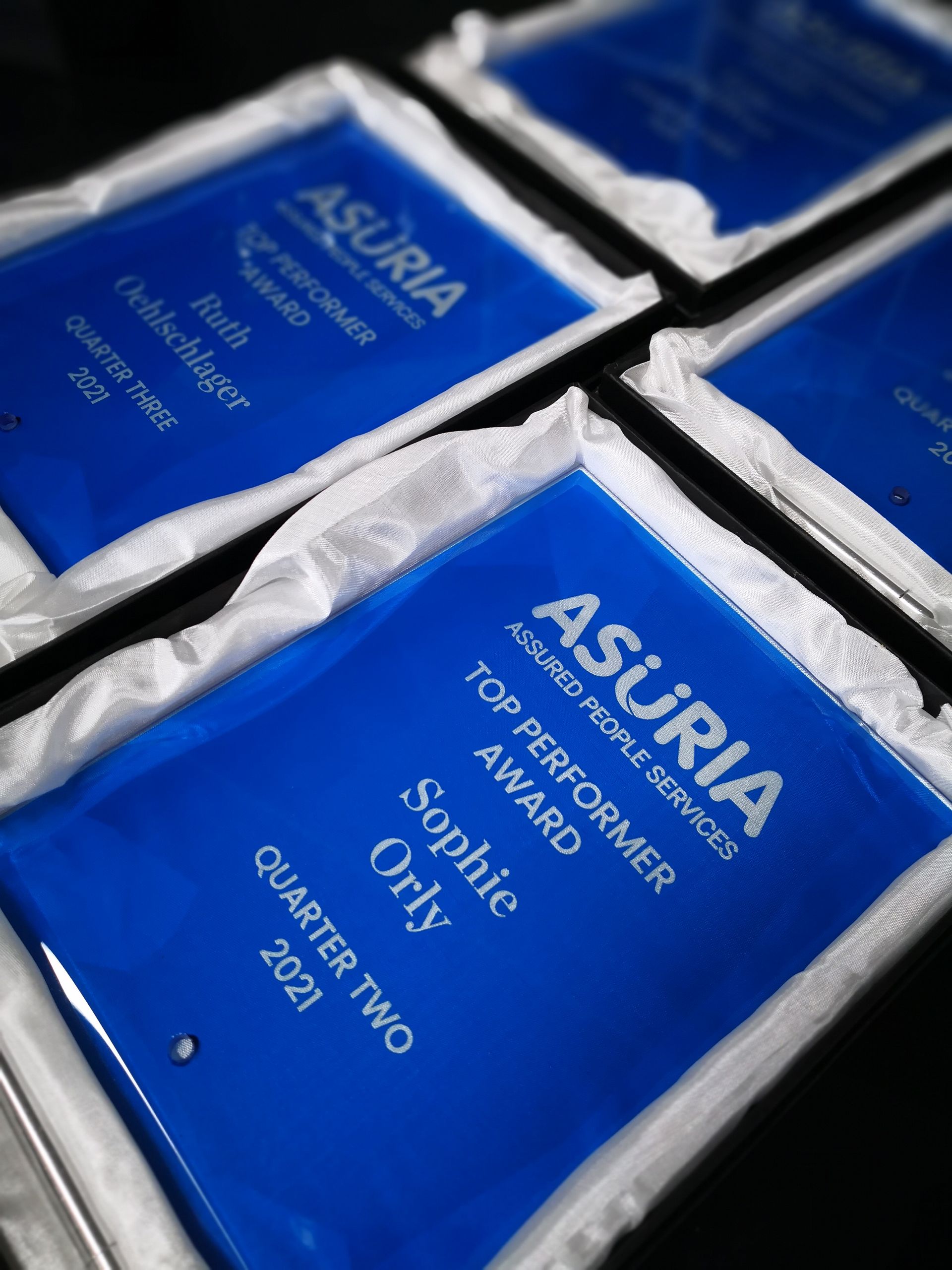 A Blue Plaque For Top Performer — NMTG Engraving in Shellharbour, NSW