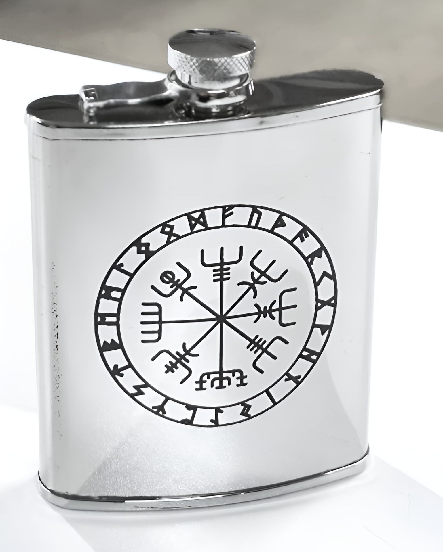 A Metal Flask With Engraving On The Front — NMTG Engraving in Austinmer, NSW