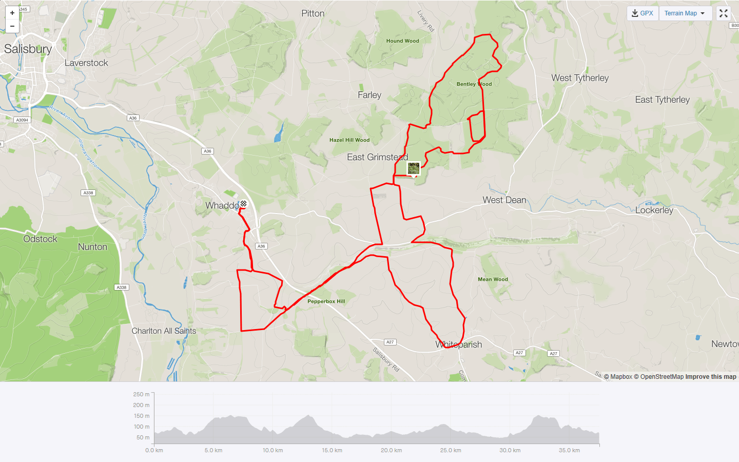 new forest bike rides map